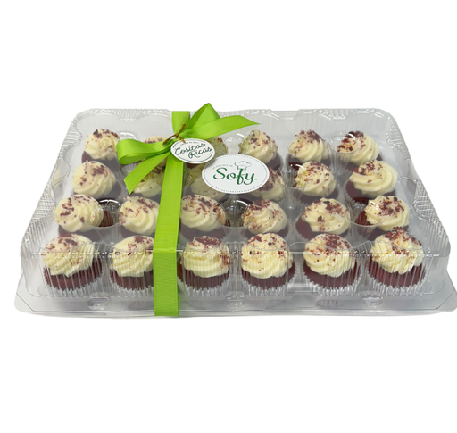[025903] Cupcakes de red velvet 24 uds.