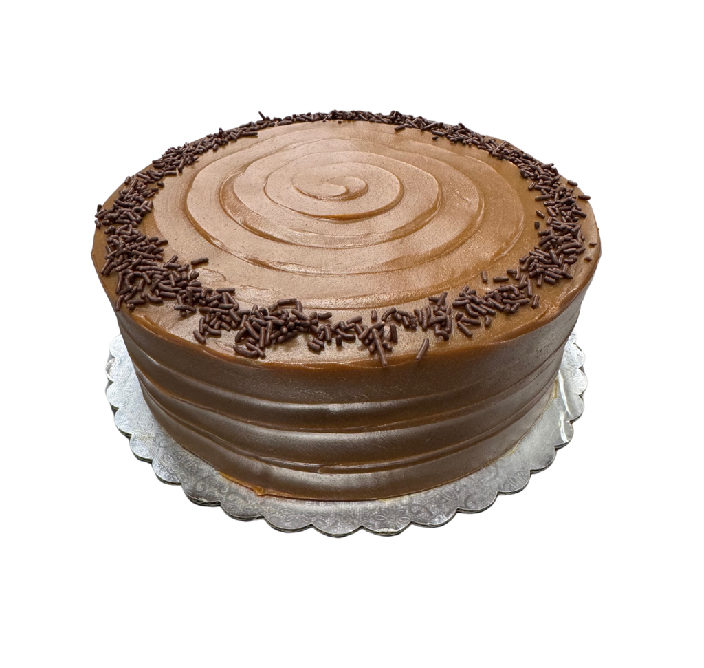 Cake de choco vainilla con manjar 9"