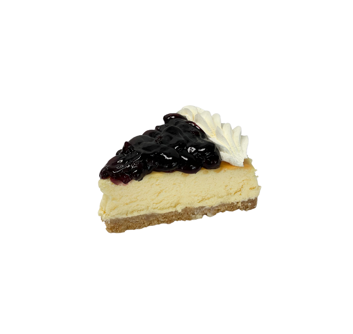 Cheesecake de blueberry porción
