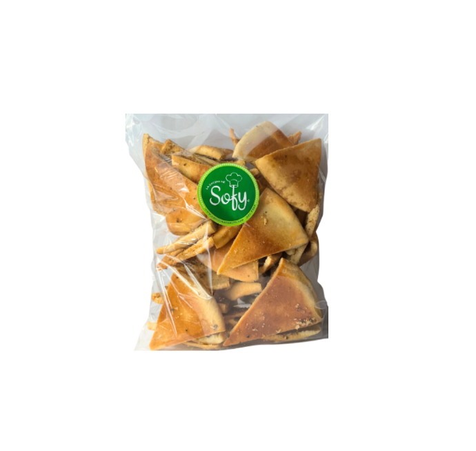Pita chips con ajo y especies 230 g.