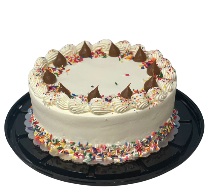 Yellow cake con manjar y buttercream de vainilla 7"