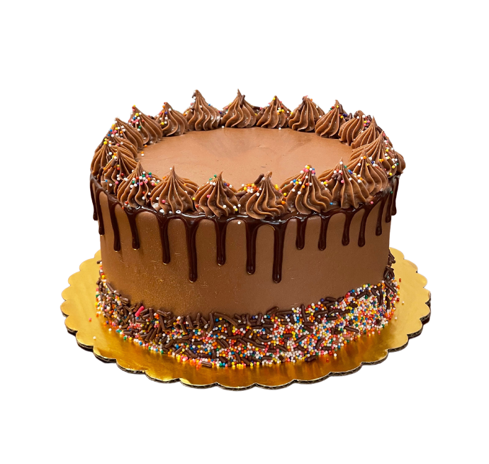 Yellow cake con buttercream de nutella 7"