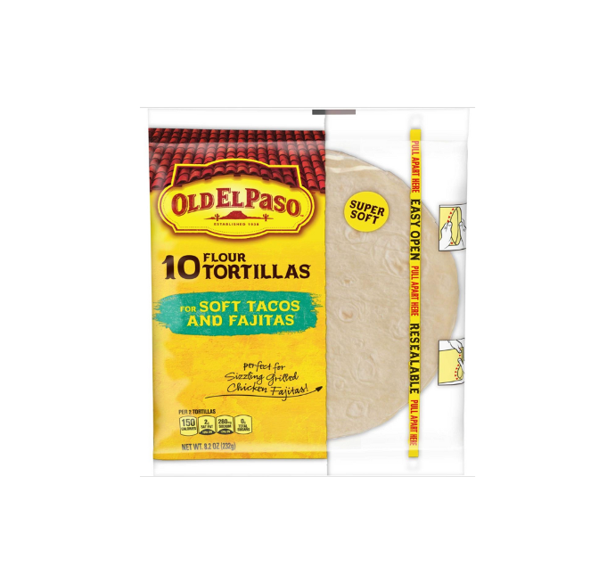Tortillas old el paso flour 8.2 oz