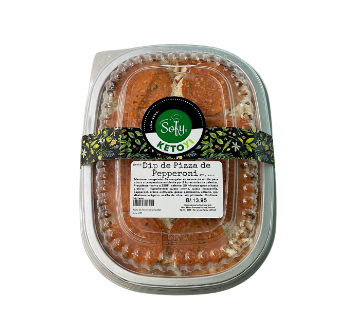 Dip de pizza de pepperoni 470 g.