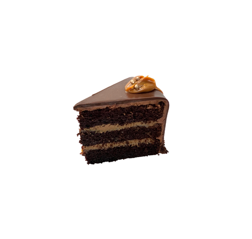[025009] Cake de chocolate con manjar cubierto de ganache porción