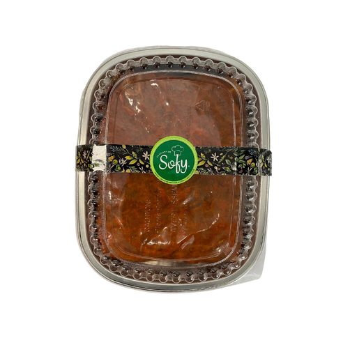 [025557] Carnitas de res con guajillo, naranja y toque picante 1 kg.
