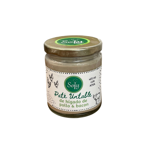 [024601] Pate untable de hígado de pollo con bacon a la marsala 16 oz.      