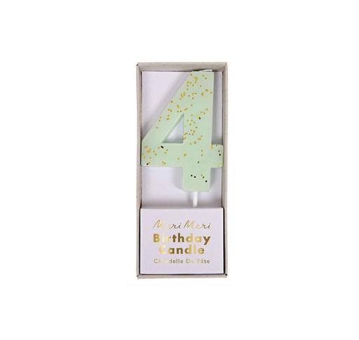[024910] Velas Mint Number 4 Candle                                            
