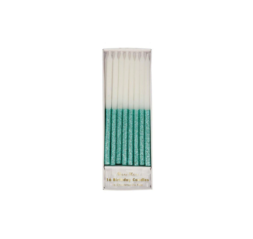 [025669] Vela blue & green glitter 24 u.