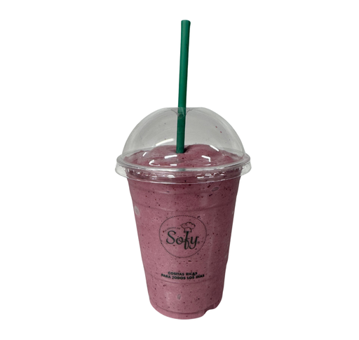 [026077] Batido de frutos rojos con guineo 16 oz