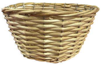 [026124] Cesta de mimbre ovalada 45*35*15